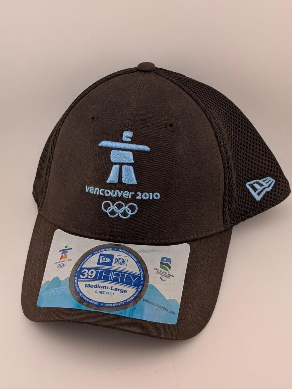 Vancouver 2010 Winter Olympics New Era 39THIRTY Hat - Brown/Blue - NWT